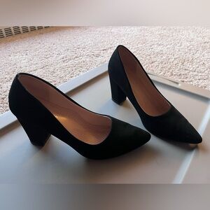 Forever Brand Black Suede Texture Heels SEE LIVE FOR DETAILS 3/$45!!